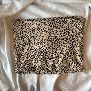 Cheetah print crop top